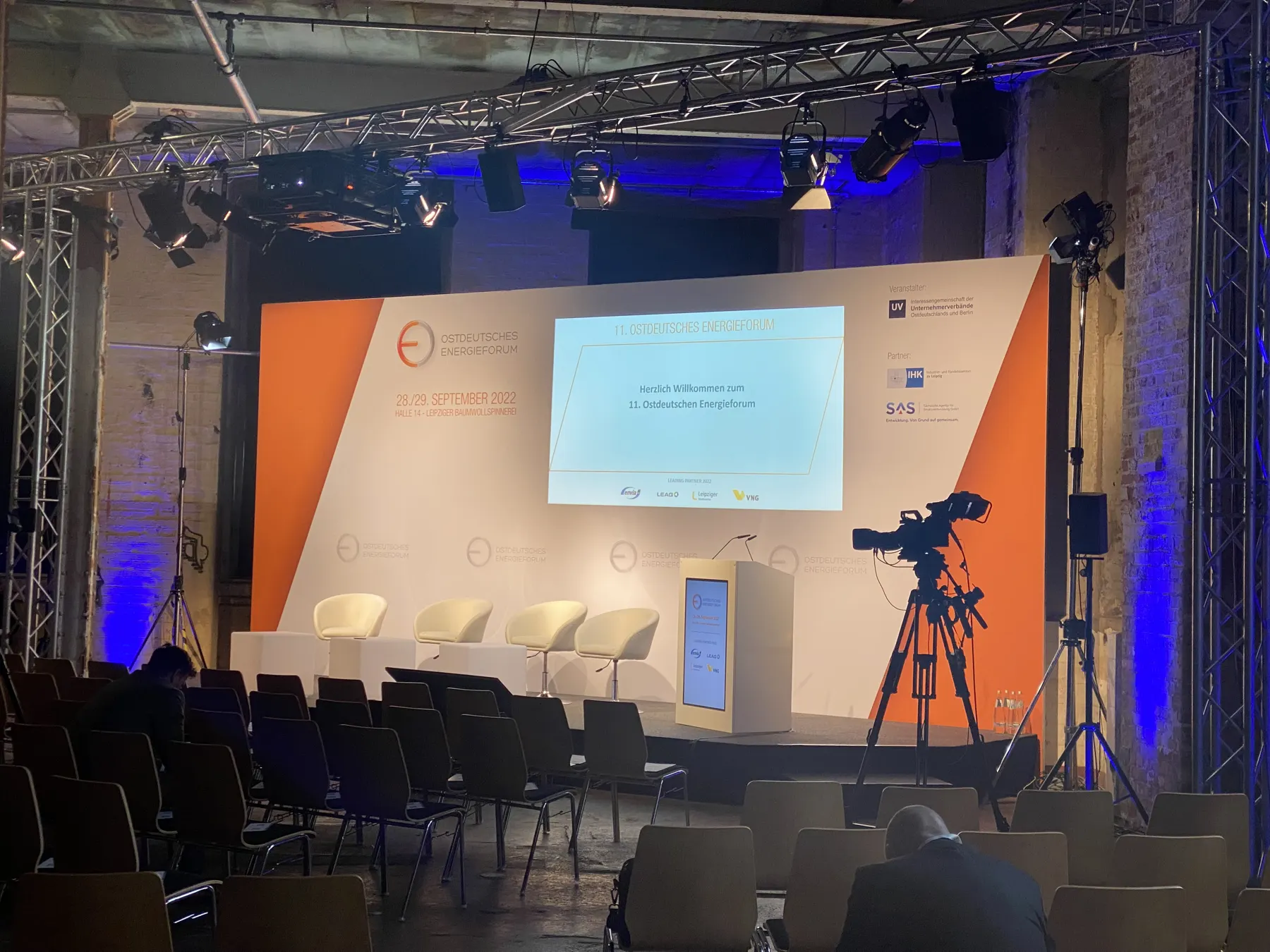 Kameraaufbau bei einer Konferenz